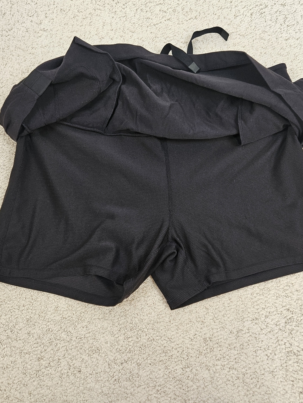 Athleta Skort Black Womens XL Zipper Pocket Active Golf Pickleball Outdoor - Picture 2 of 7